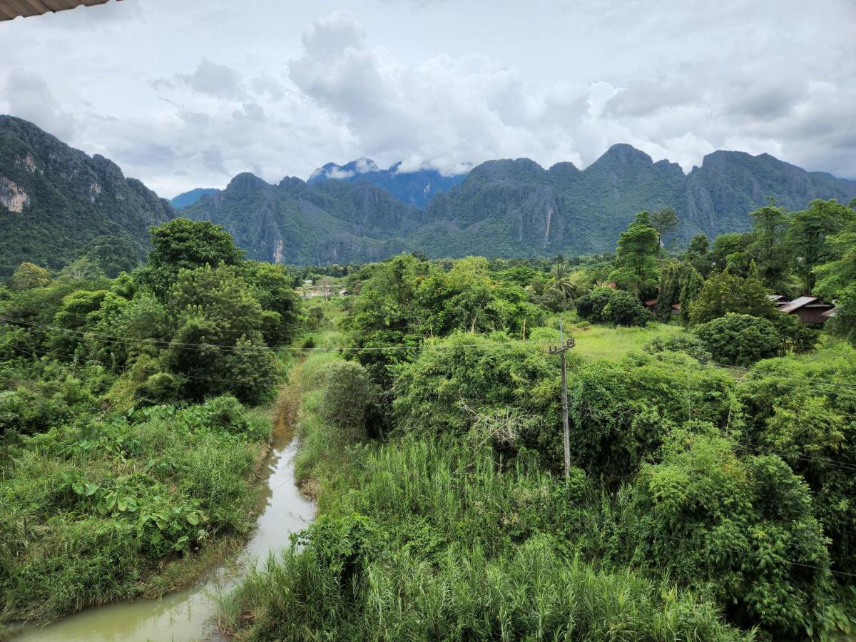 Blue guesthouse Vang Vieng Extérieur photo