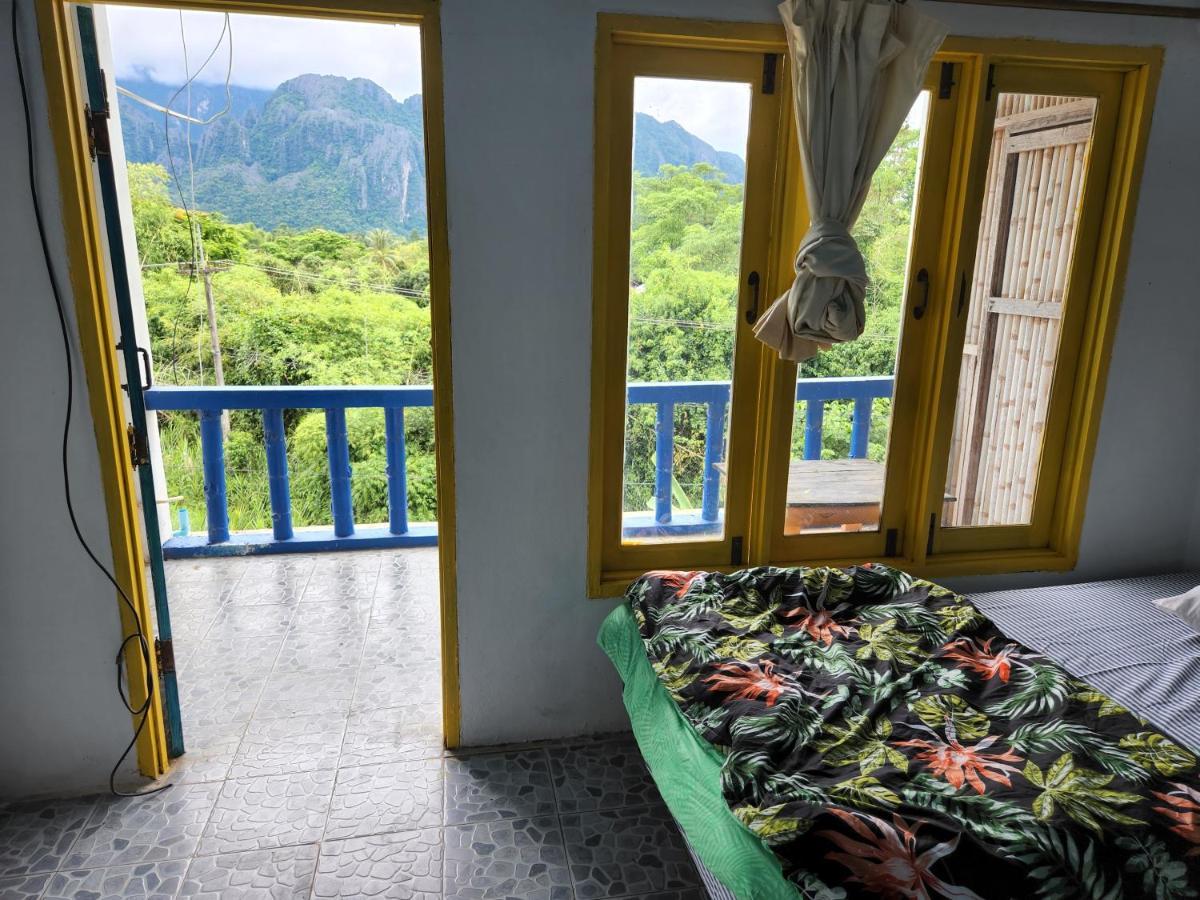 Blue guesthouse Vang Vieng Extérieur photo