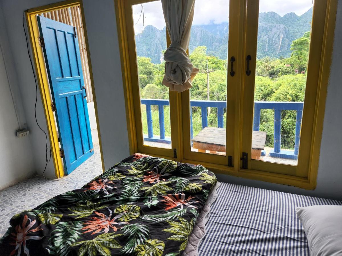 Blue guesthouse Vang Vieng Extérieur photo