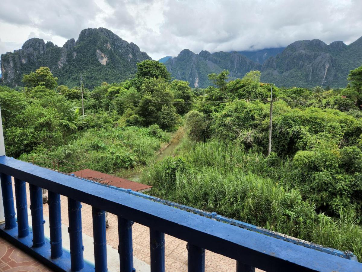 Blue guesthouse Vang Vieng Extérieur photo