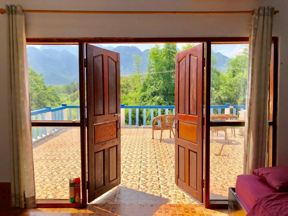 Blue guesthouse Vang Vieng Extérieur photo
