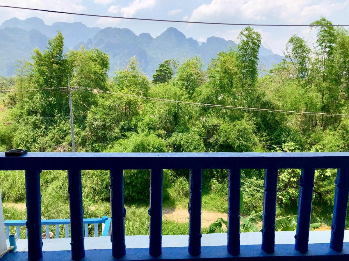 Blue guesthouse Vang Vieng Extérieur photo