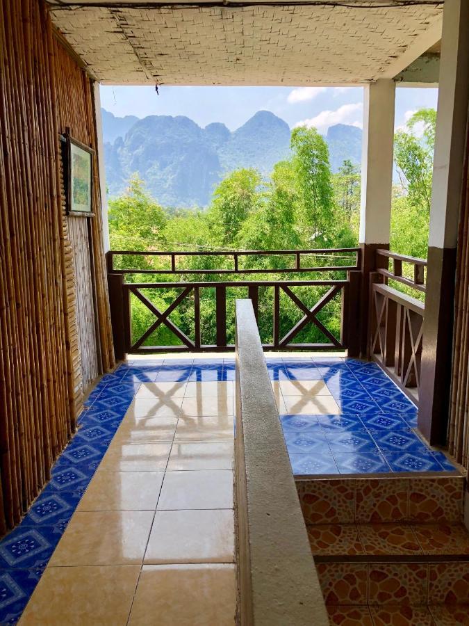 Blue guesthouse Vang Vieng Extérieur photo