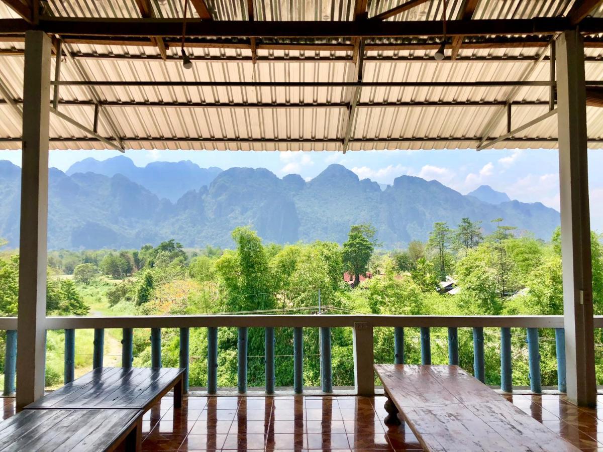 Blue guesthouse Vang Vieng Extérieur photo