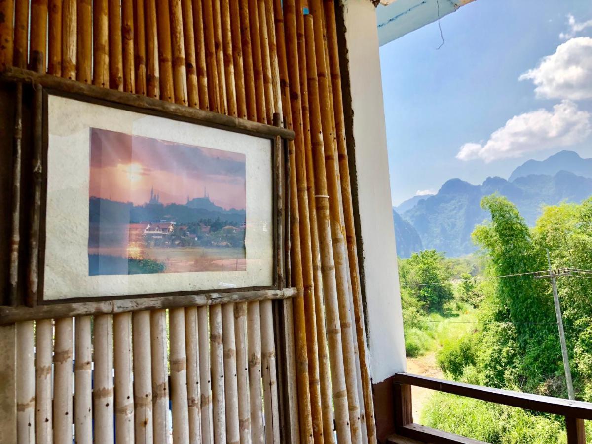 Blue guesthouse Vang Vieng Extérieur photo